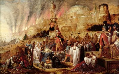 ابنة يفتاح ، 1643 بواسطة Rombout van Troyen